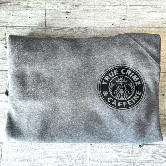 True Crime & Caffeine, Retro, Reworked, Fitted Active Hoodie - Picture 10 of 15